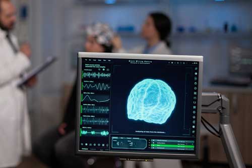 neuroscience-doctor-holding-clipboard-showing-treatment-against-brain-disease-patient-with-eeg-headset-woman-sitting-neurological-scientific-laboratory-treating-nervous-system-dysfunctions